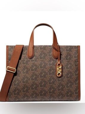 Michael Kors Gigi Large Empire Signature Logo Tote Bag